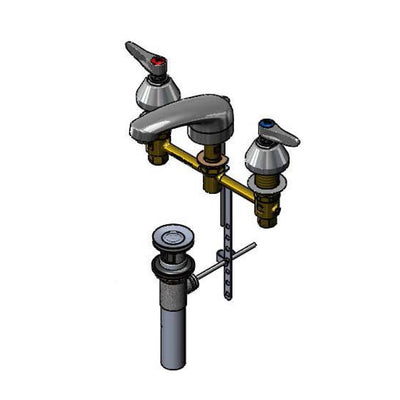 T&S Brass B-2990-P Widespread Faucet - 8" Centers & Pop-Up Drain