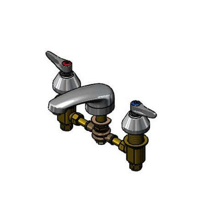 T&S Brass B-2992 Widespread Faucet - 8" Centers & Swivel Joint Spout