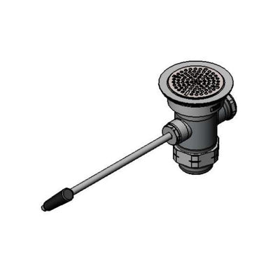 T&S Brass B-3940-BSP Twist Waste Valve - 3" Opening w/ BSP Adapter