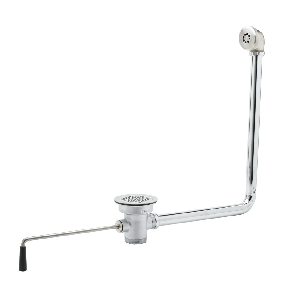 T&S B-3942-01 Twist Waste Valve, 3" Sink Opening, 2" Drain, Overflow Assembly