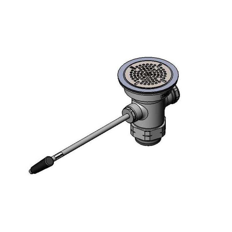 Waste Drain Valve, Twist Handle, 3-1/2" x 2" & 1-1/2" BSP Adapter