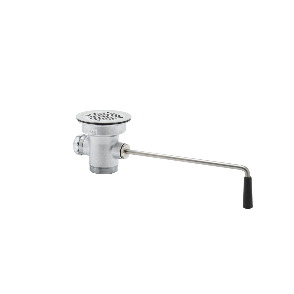 T&S B-3952 Twist Waste Valve, 3 1/2" Sink Opening, 2" Drain Outlet