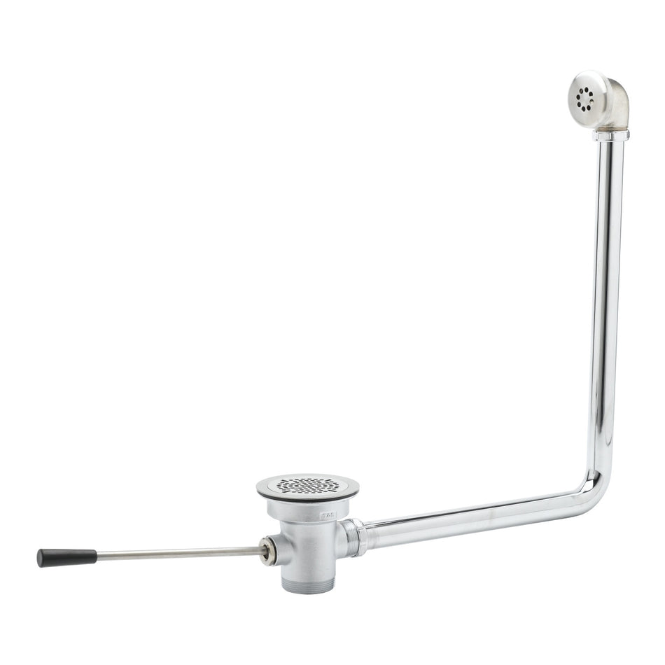 T&S B-3960-01 Lever Waste Valve, 3" Sink Opening, 2" Drain, 1 1/2" Adapter