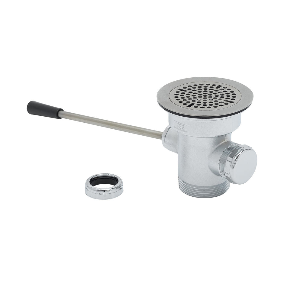 T&S B-3962 Lever Waste Valve, 3" Sink Opening, 2" Drain Outlet