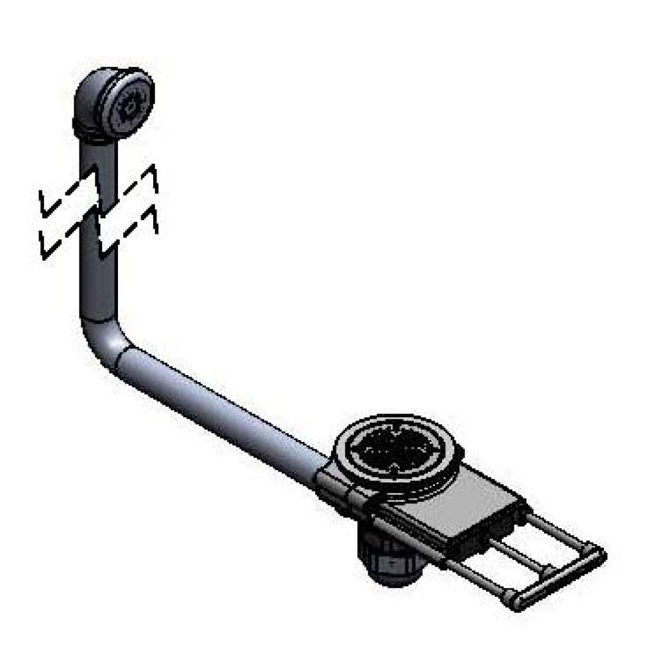 T&S Brass B-3990-01-3X Modular Waste Drain - 3-1/2" w/ Overflow & 3" Extension