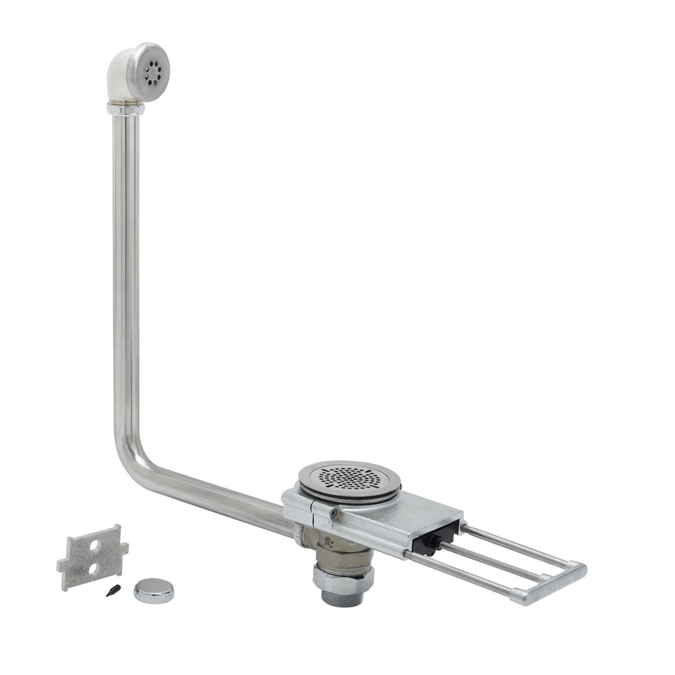 T&S Brass B-3990-01-5X Modular Waste Drain - 3-1/2" w/ Overflow & 5" Extension