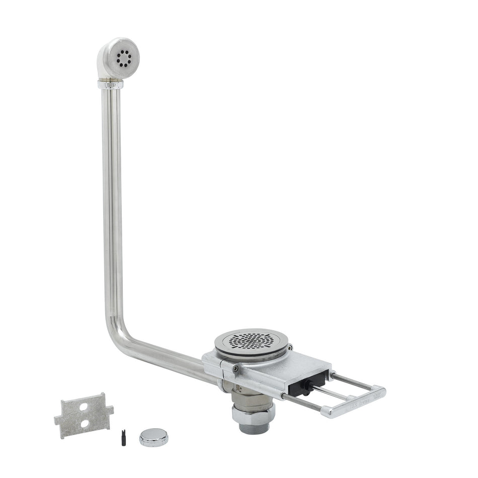 Modular Waste Drain, 3-1/2" x 2" w/ Overflow, 1-1/2" NPT Adapter