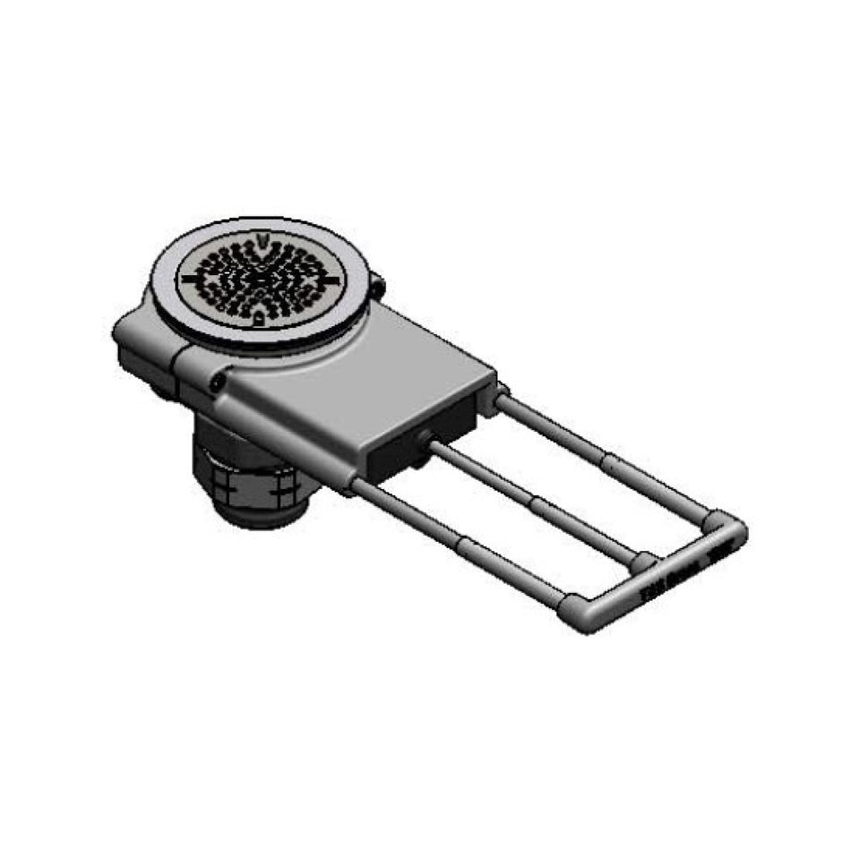 T&S Brass B-3990-BSP-3X Modular Waste Drain - 3-1/2" Opening w/ 3" Handle Extension