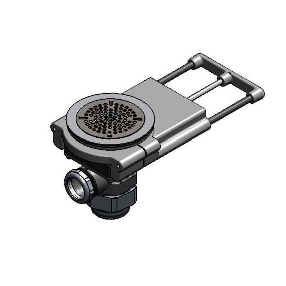 Modular Waste Drain, 3-1/2" Sink Opening, 1-1/2" NPT Adapter & Basket Strainer