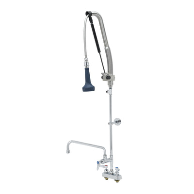 T&S Brass B-5110-12CRB8TP Pull-Down Pre-Rinse - 12" Add-On Faucet & Ceramas