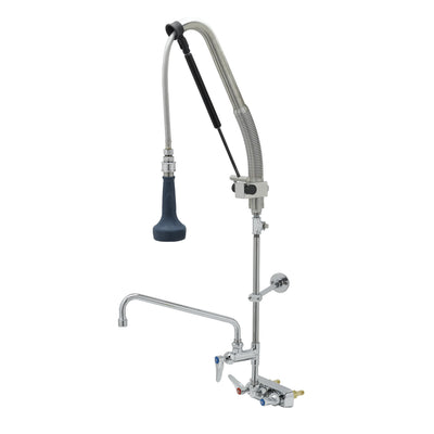 T&S Brass B-5115-12CRB8TP Pull-Down Pre-Rinse - 12" Add-On Faucet & Ceramas