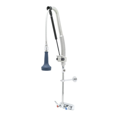T&S Brass B-5115-CR-B8TP Pull-Down Pre-Rinse Unit - 4" Wall Mount & Ceramas