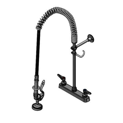 T&S Brass B-5120-B-16R Workboard Pre-Rinse - 8" Deck Mount w/ 16" Riser & B-0107