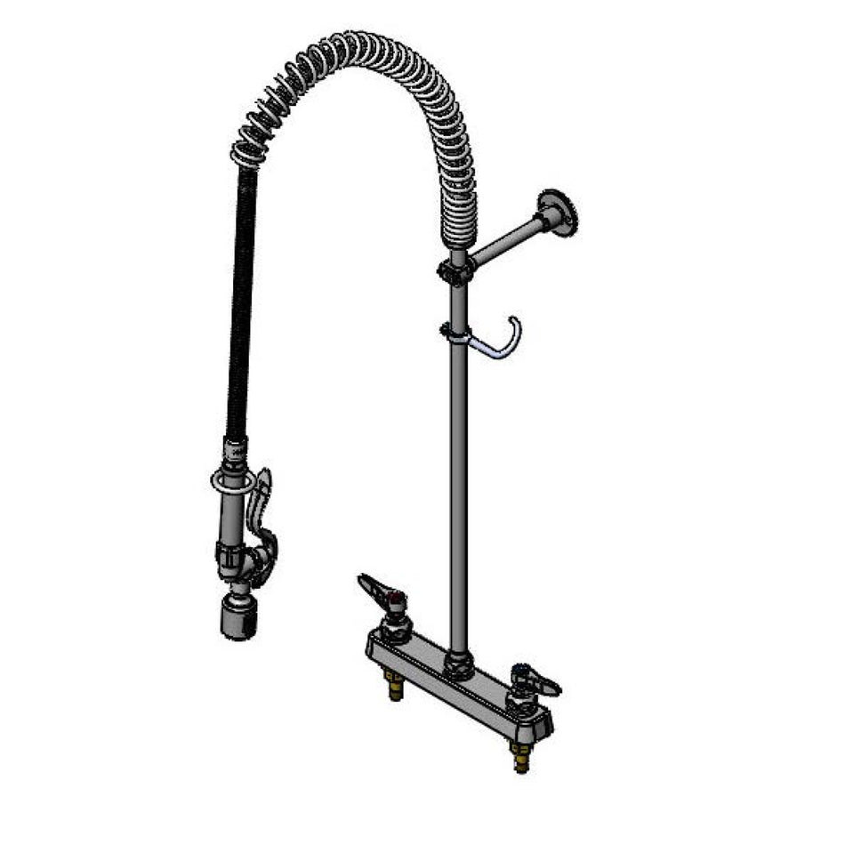 T&S Brass B-5120-BJ Workboard Pre-Rinse - 8" Deck Mount w/ Eterna & B-0107-J