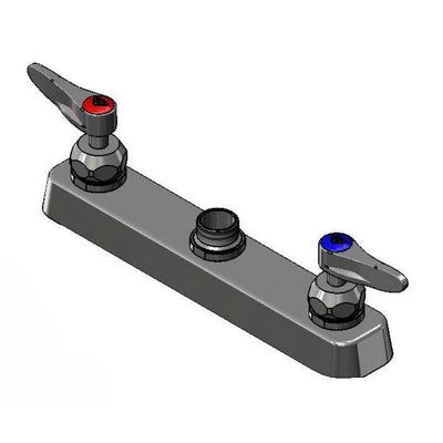 T&S Brass B-5120-CR-LN Workboard Pre-Rinse Base - 8" Deck Mount (Less Nozzle)