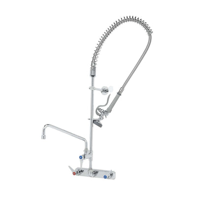T&S Brass B-5125-12-CR-B Workboard Pre-Rinse - 12" Add-On Faucet & Ceramas