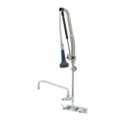 T&S Brass B-5125-12-CRB8P Pull-Down Pre-Rinse - 12" Add-On Faucet & Ceramas