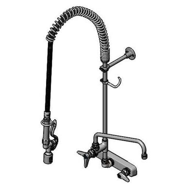 T&S Brass B-5125-12-CRBJ Workboard Pre-Rinse - 12" Add-On Faucet & Ceramas