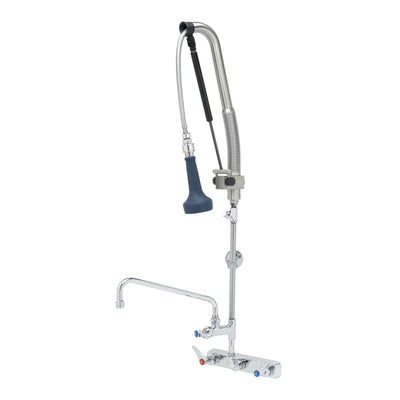 T&S Brass B-5125-12CRB8TP Pull-Down Pre-Rinse - 12" Add-On Faucet & Ceramas