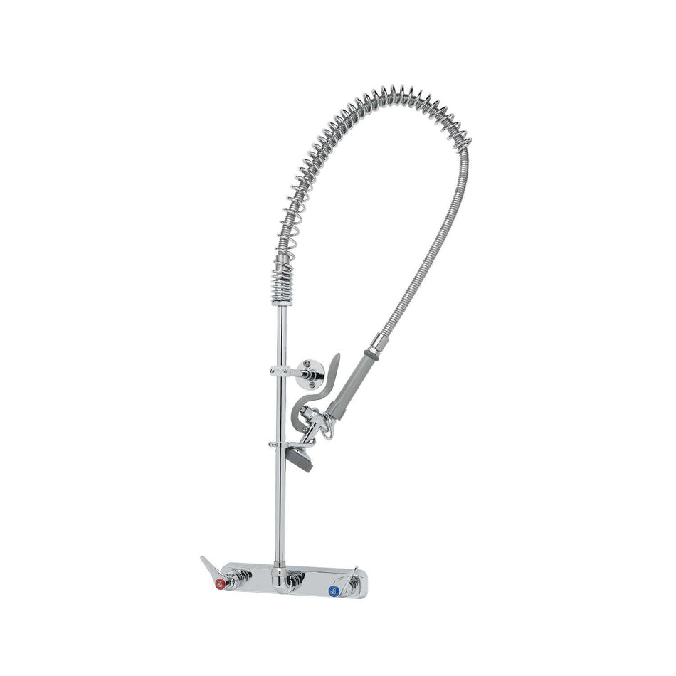 T&S Brass B-5125-B Workboard Pre-Rinse - 8" Wall Mount w/ Eterna & B-0107