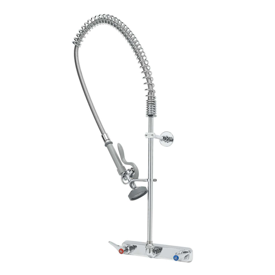 T&S Brass B-5125-CR-B Workboard Pre-Rinse - 8" Wall Mount w/ Cerama & B-0107