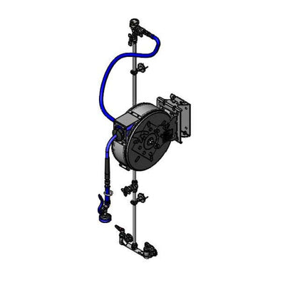 T&S Brass B-7122-C01WS1C Enclosed 30' SS Reel System - EasyInstall & Ceramas