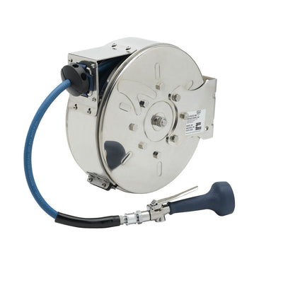 T&S Brass B-7122-C08H Enclosed SS Hose Reel - 30' Hi-Flow