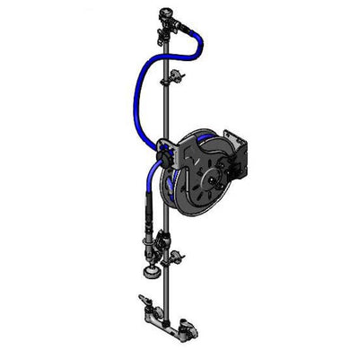 T&S Brass B-7132-U1MXS1E Open 35' SS Hose Reel System - Exposed Piping & B-0107