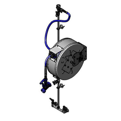 T&S Brass B-7142-C05XS1E Enclosed 50' SS Reel System - Vac Breaker & Exposed Piping