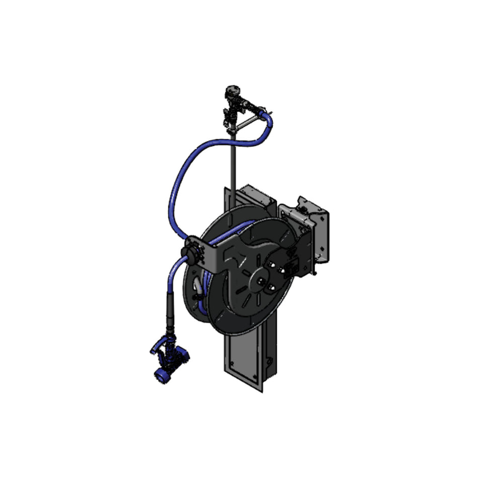 T&S Brass B-7142-U05WS7BC SS Hose Reel Cabinet System - 50' Reel & Recessed Cabinet