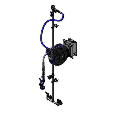 T&S Brass B-7212-U01WS1E Open Hose Reel System - Vacuum Breaker & Piping