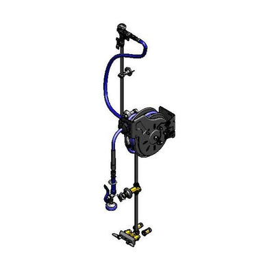 T&S Brass B-7212-U01XS3 Open Hose Reel System - Vacuum Breaker & Manifold