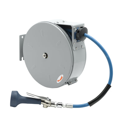 T&S Brass B-7222-C08H Enclosed Epoxy Coated Reel - High-Flow Valve