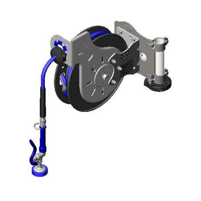 T&S Brass B-7232-01-STB Open Hose Reel - Table Leg Swing Bracket