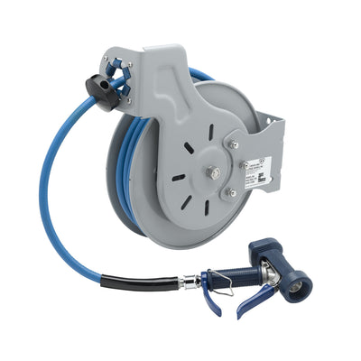 T&S Brass B-7232-05 Epoxy Coated Open Hose Reel - Front Trigger