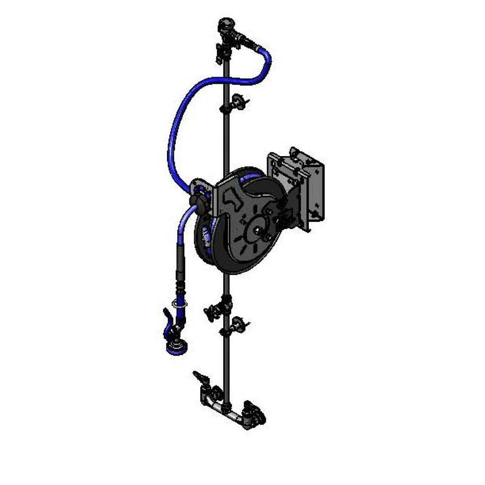 T&S Brass B-7232-U01WS1E Hose Reel System - 35' Open Reel, VB & EasyInstall Bracket (Type 1)