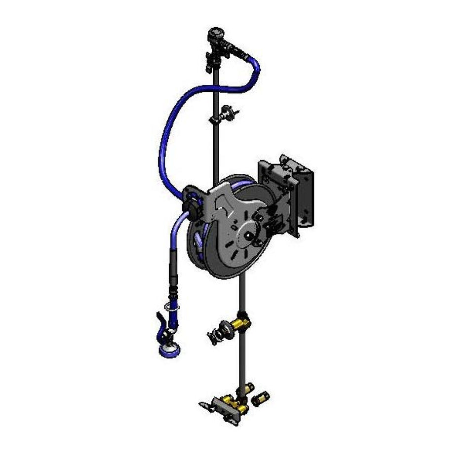 T&S Brass B-7232-U01WS3 Hose Reel System - 35' Open Reel, VB & EasyInstall Bracket (Type 3)