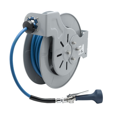 T&S Brass B-7242-08H Open Hose Reel - 3/8" x 50' w/ Hi-Flow Valve