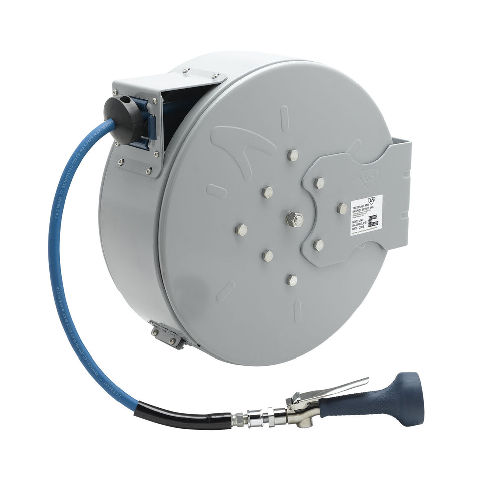 T&S Brass B-7242-C08H Enclosed 50' Hose Reel Station - High-Flow Spray Valve