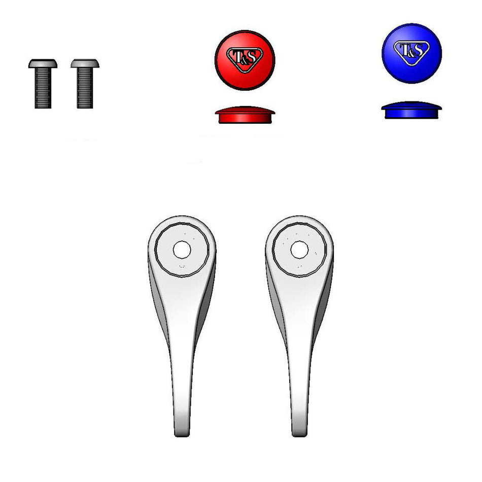 T&S Brass B-9K-NS-AM Anti-Microbial Lever Handle Parts Kit
