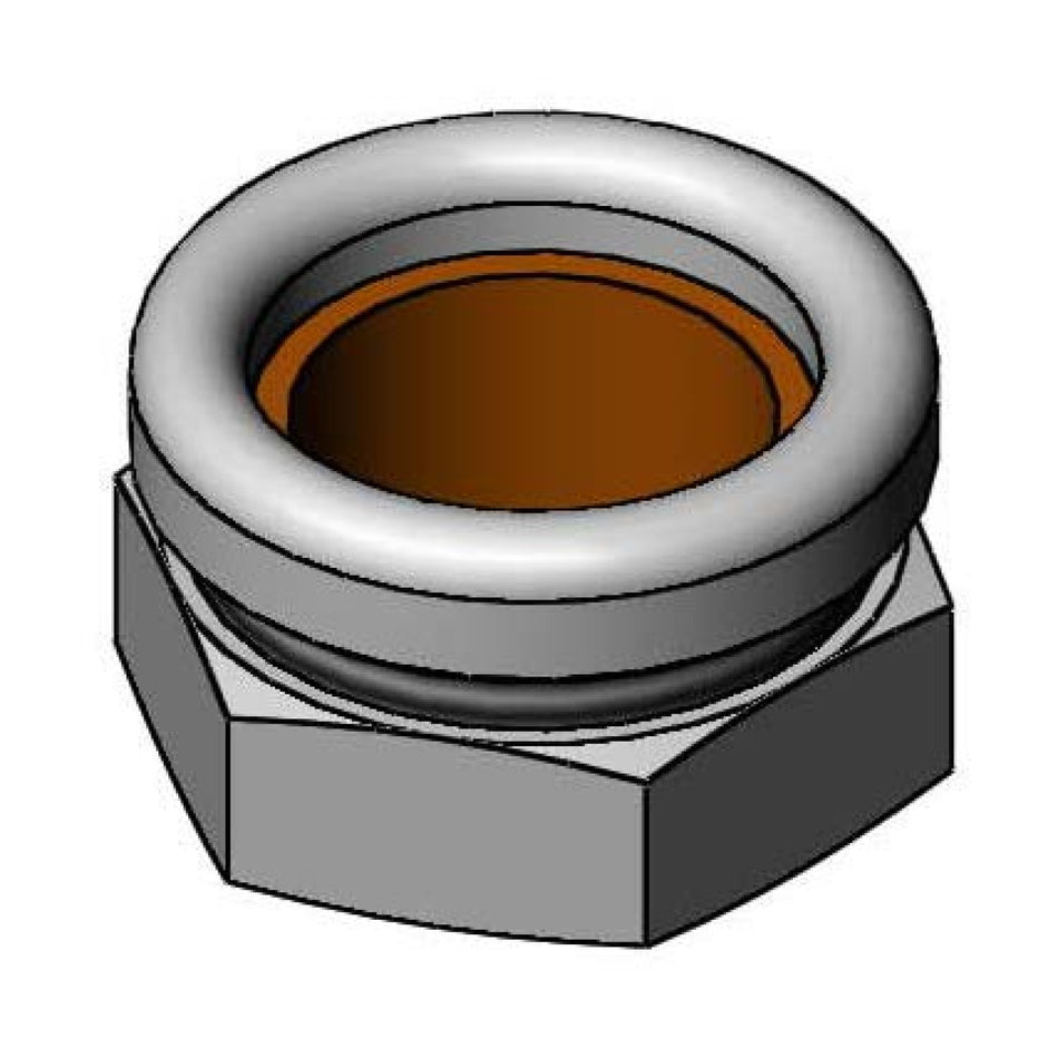 T&S B-KG Protective Built-In Flange, Use Where a Disappearing Hose Arrangment Is Desired