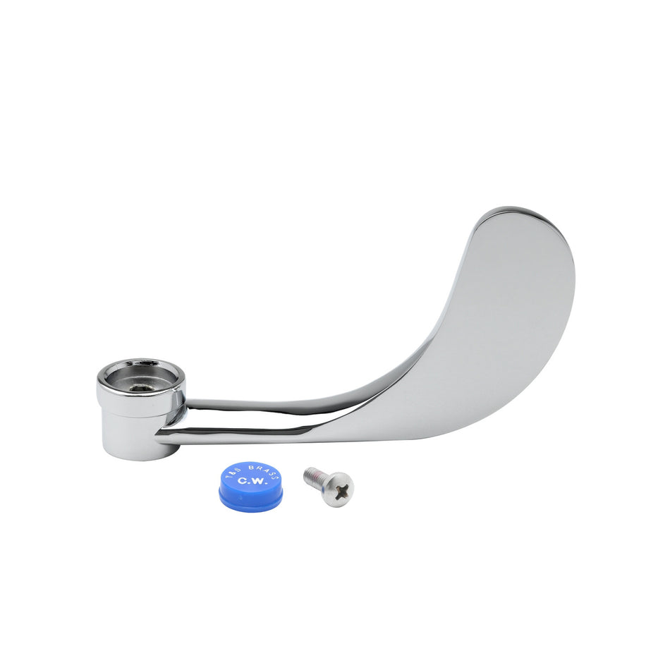 T&S Brass B-WH4C 4" Wrist Handle - Blue Index (Cold)
