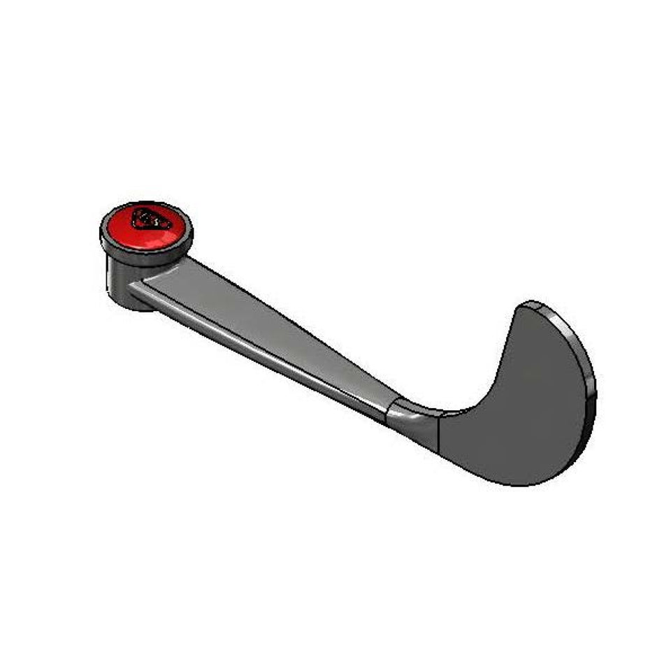 T&S Brass B-WH6H-NS 6" Wrist Handle - Red Index (Hot)