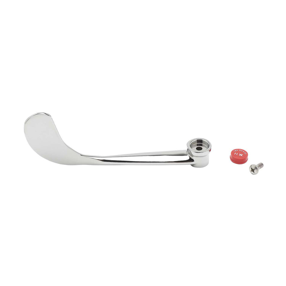 T&S Brass B-WH6H 6" Wrist Handle - Red Index (Hot)