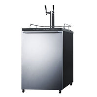 Summit Kegerator - Freestanding - 2 Faucets - 23-3/4" - Tapping and Cleaning Kit