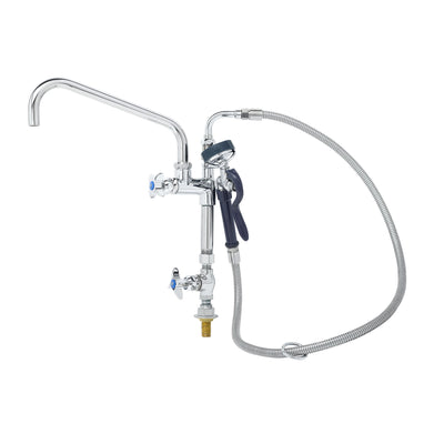 T&S Brass BF-0176 Big-Flo Assembly - Control Valve, Add-On Faucet & 12" Nozzle