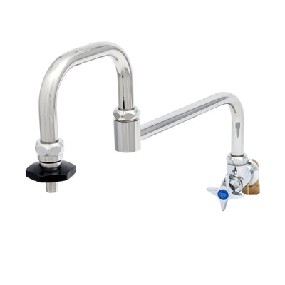 T&S Brass BF-0592 Single Wall Mount Big-Flo Faucet - 18" Double-Joint Nozzle & Control