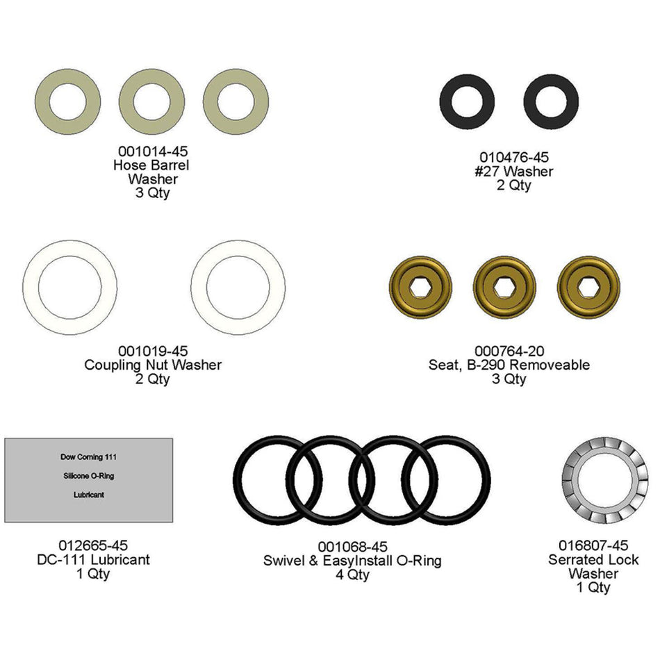 T&S Brass BF-PRU-RK Big-Flo Pre-Rinse Unit Repair Kit