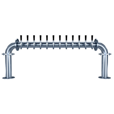 Micro Matic BG-U-12KR 52-3/4 Inch Draft Beer Tower Glycol Cooled Countertop Stainless Steel
