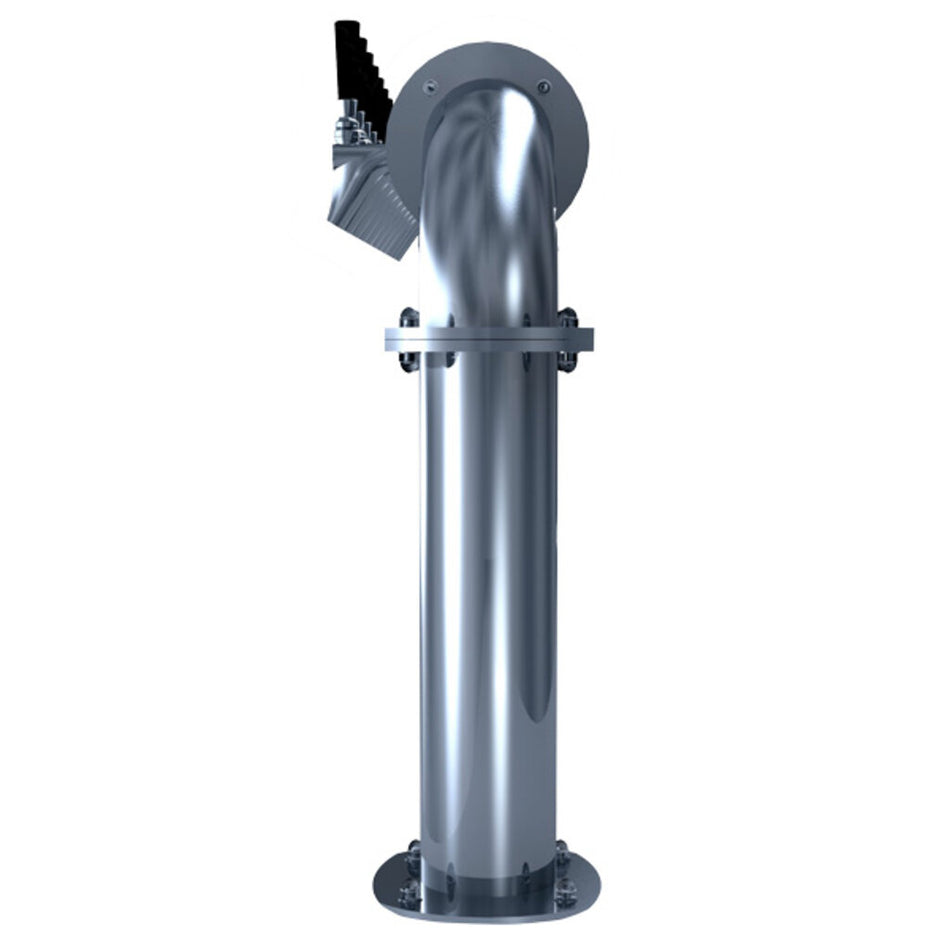 Micro Matic BG-U-8KR Countertop "U" Draft Beer Tower w/ (8) Faucets - Glycol Cooled, Stainless Steel